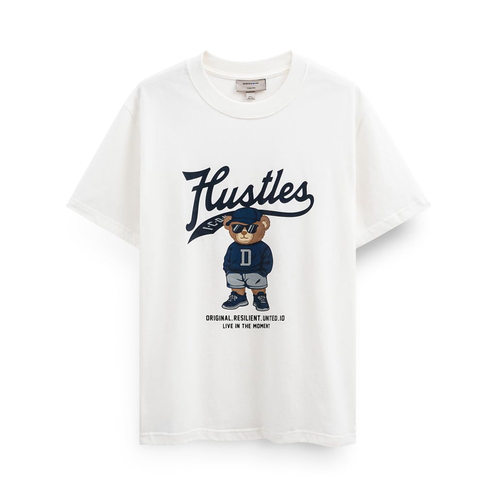 Áo Thun Nam Hustles Bear Form Regular