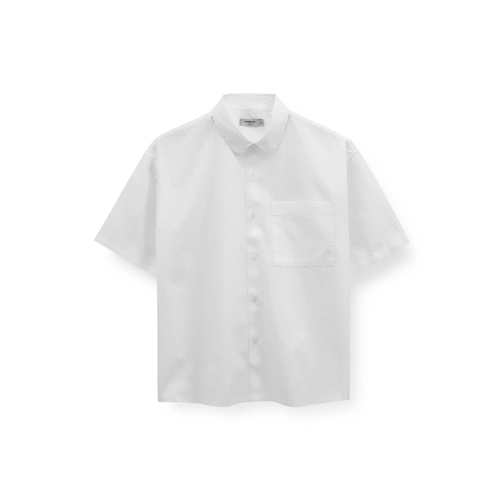 Áo Sơ Mi Nam Tay Ngắn Sleek Split Shirt Form Super Boxy